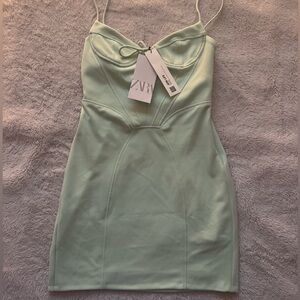 Zara mint green dress